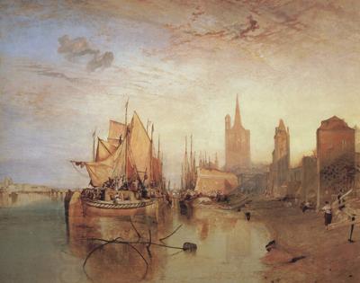Joseph Mallord William Turner Cologne,the arrival lf a pachet boat;evening (mk31) China oil painting art